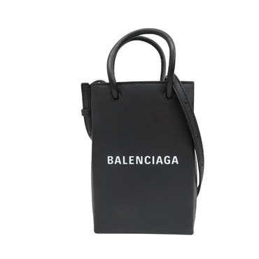 黑色牛皮 Shopper MINI紙袋包 肩背包 #593826