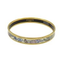 金色 合金 米黃色琺瑯 Jour de Casting 手環 【HERMES 愛馬仕】