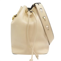 粉膚色牛皮 束口 Mon Tresor 水桶包 肩背包【FENDI 芬迪】 8BT298