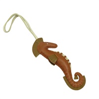 金棕/大地/奶昔白 羊革 Seahorse 海馬吊飾 B刻【HERMES 愛馬仕】