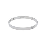 18K 白金 H d’Ancre 鑽石 手環【HERMES 愛馬仕】