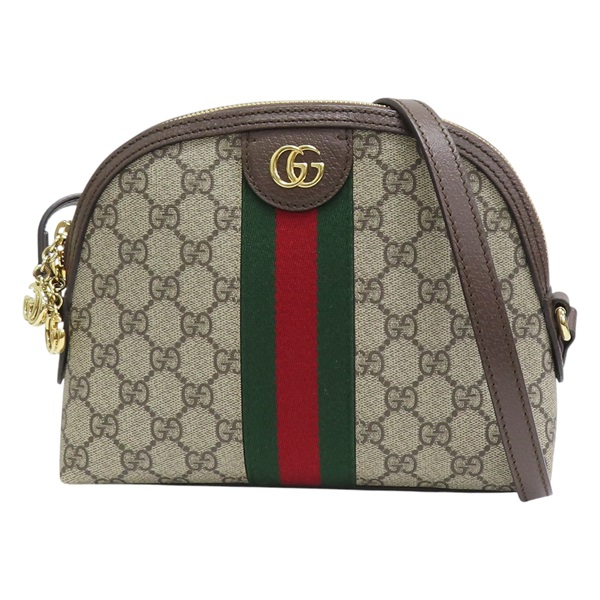 棕色 帆布 Ophidia 貝殼包 肩背包 499621