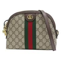 棕色 帆布 Ophidia 貝殼包 肩背包 499621