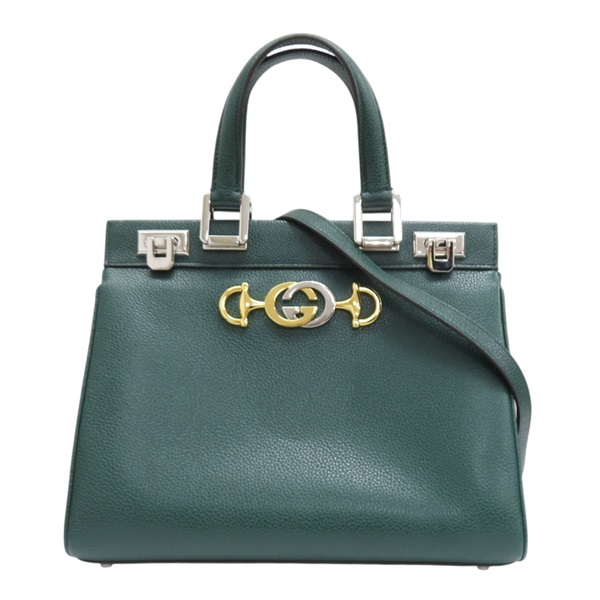 綠色 牛皮 Zumi 小型兩用包 569712