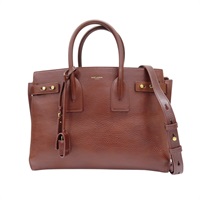 棕色 牛皮 Sac De Jour 兩用包【SAINT LAURENT YSL 聖羅蘭】