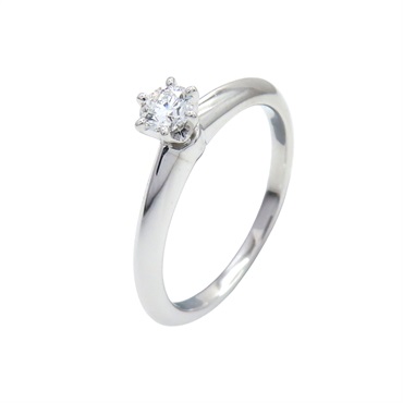 Pt950 鉑金 Solitaire 0.19ct 鑽石 戒指【Tiffany & Co 蒂芬妮】
