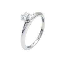 Pt950 鉑金 Solitaire 0.19ct 鑽石 戒指【Tiffany & Co 蒂芬妮】