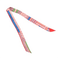 螢光橘色 絲綢 絲巾 【HERMES愛馬仕】