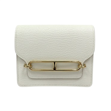 冰川白 Chevre Mysore羊皮 Roulis Slim 短夾 B刻【HERMES 愛馬仕】