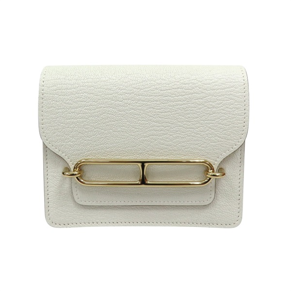 冰川白 Chevre Mysore羊皮 Roulis Slim 短夾 B刻【HERMES 愛馬仕】