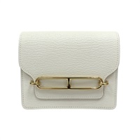 冰川白 Chevre Mysore羊皮 Roulis Slim 短夾 B刻【HERMES 愛馬仕】
