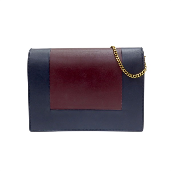 藍/棕色 牛皮 Frame 肩背包【CELINE 賽琳】