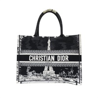 黑白 巴黎鐵塔 線繡 Book Tote 托特包 手提包