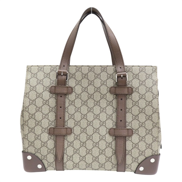 棕色 GG Supreme帆布 手提包 643814【GUCCI 古馳】 #643814