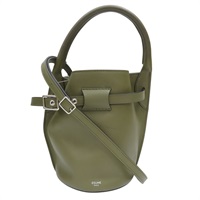 綠色 牛皮 Big 水桶包 兩用包【CELINE 賽琳】