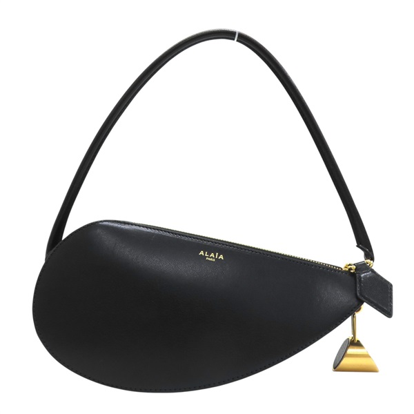 Alaia 黑色羊皮 le demi 肩背包