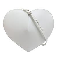 白色 牛皮 愛心 肩背包【ALAIA Le Coeur】