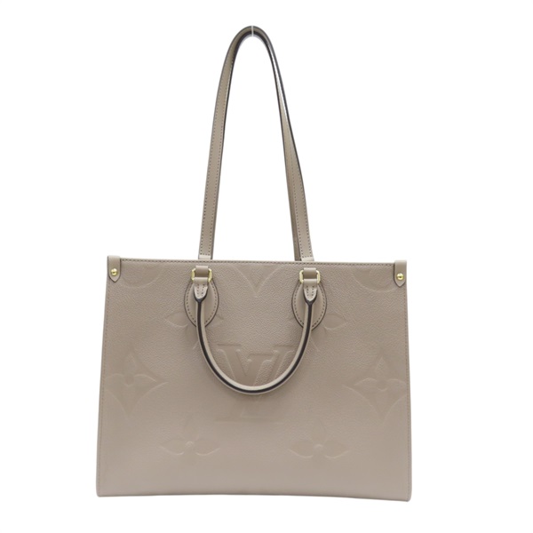 棕色 原花壓紋牛皮 On The Go MM 兩用包 M45607