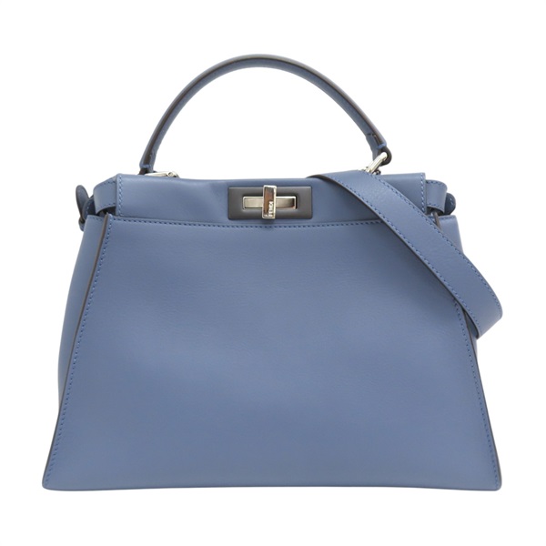 藍色牛皮 Peekaboo 兩用包【FENDI 芬迪】 8BN290