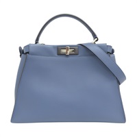 藍色牛皮 Peekaboo 兩用包【FENDI 芬迪】 8BN290