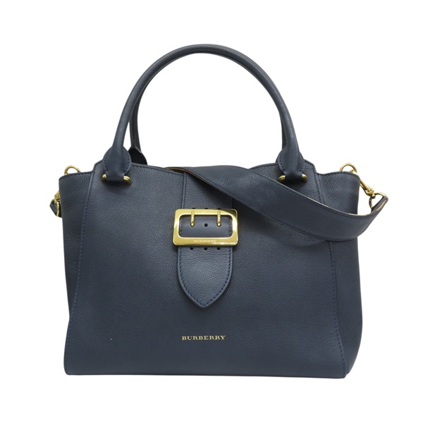 藍色牛皮 Buckle Medium 兩用包【BURBERRY 巴寶莉】 4029022