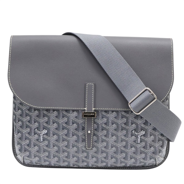 灰色 經典花紋 Goyardine帆布 Messenger Coursier 肩背包【GOYARD 高雅德】