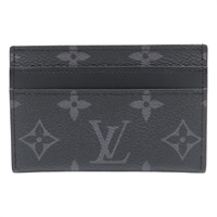 黑色 原花 Eclipse 帆布 Double Card Holder 卡夾 M62170【LOUIS VUITTON LV 路易威登】 M62170