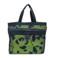 螢光黃/藍色 帆布 托特包 肩背包 無卡【CHANEL 香奈兒】