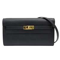 黑色 Epsom牛皮 Kelly To Go 肩背包 Z刻 金扣【HERMES 愛馬仕】