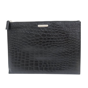 黑色 牛皮 手拿包【SAINT LAURENT 聖羅蘭】 462361