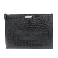 黑色 牛皮 手拿包【SAINT LAURENT 聖羅蘭】 462361