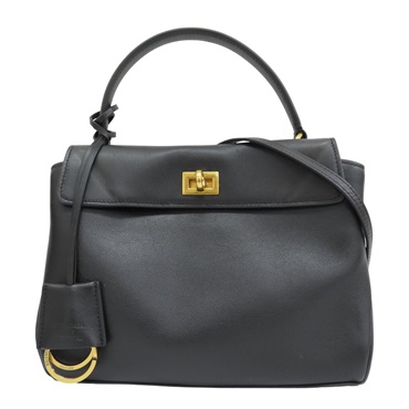 黑色牛皮 Rodeo 肩背包 [Balenciaga 巴黎世家] 795456