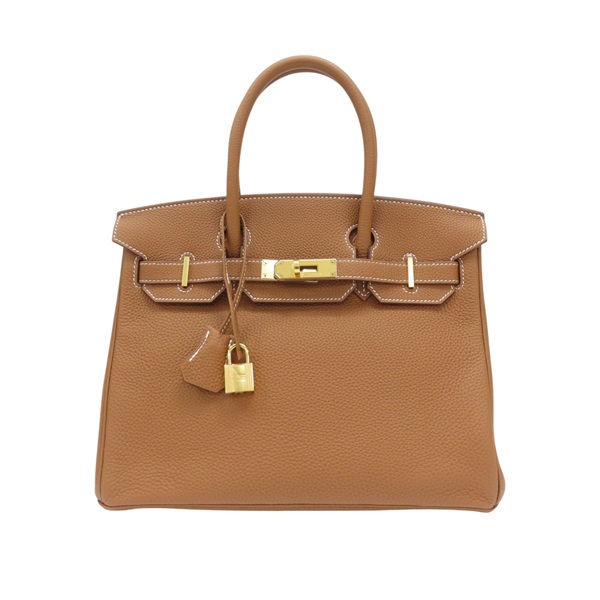 金棕色 Togo牛皮 Birkin 30 柏金包 手提包 D刻 金扣【HERMES 愛馬仕】