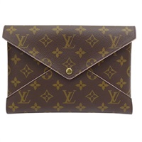 棕色 原花帆布 Kirigami 三件式信封包 手拿包 M62034【LOUIS VUITTON LV 路易威登】 M62034