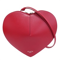 紅色 牛皮 愛心 肩背包【ALAIA Le Coeur 】