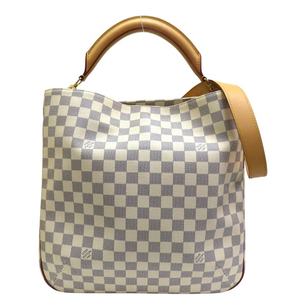 白色 棋盤格帆布 Soffi 兩用包 N41216【LOUIS VUITTON LV 路易威登】 N41216