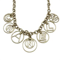 金色金屬 Hula Hoop Cube 項鏈【CHANEL 香奈兒】