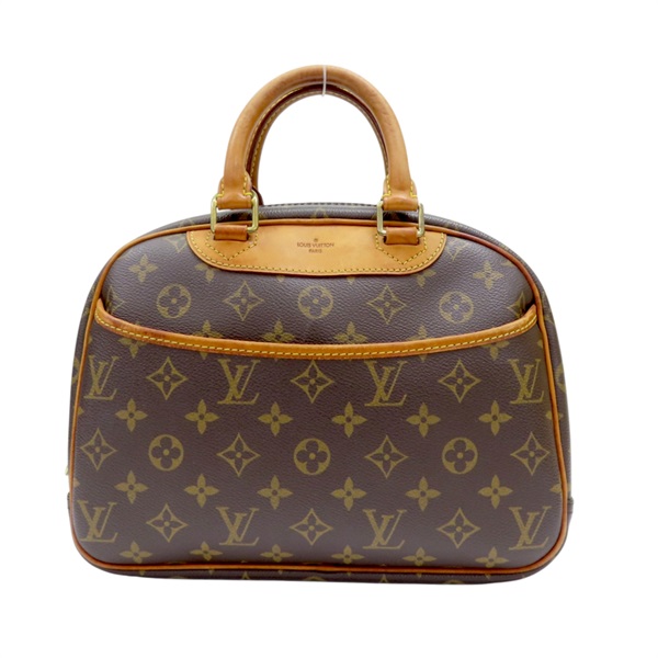 棕色 原花 帆布 Trouville 手提包 (有氣味) 【LOUIS VUITTON LV 路易威登】 M42228