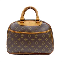 棕色 原花 帆布 Trouville 手提包 (有氣味) 【LOUIS VUITTON LV 路易威登】 M42228