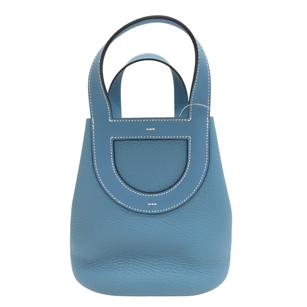 藍色 Taurillon/Swift牛皮 In The Loop 18 手提包 W刻【HERMES 愛馬仕】