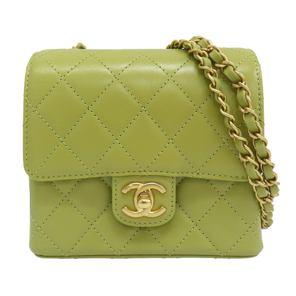 綠色牛皮 單肩鏈包 肩背包 [CHANEL 香奈兒]