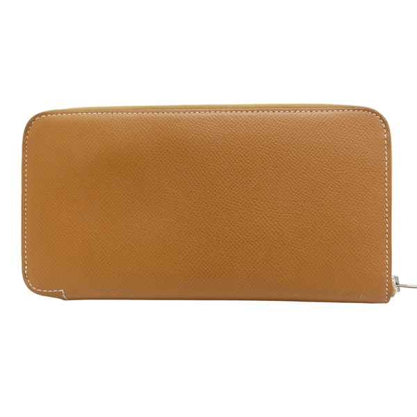 金棕色 Epsom牛皮 Silk'In 拉鍊長夾 B刻【HERMES 愛馬仕】