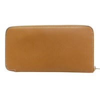 金棕色 Epsom牛皮 Silk'In 拉鍊長夾 B刻【HERMES 愛馬仕】