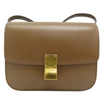 棕色 牛皮 Classic Box 肩背包【CELINE 賽琳】 164173DLS.04FG