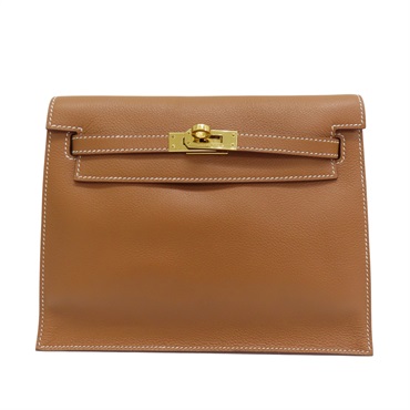 金棕色 Evercolor牛皮 Kelly Danse 肩背包 Z刻 金扣【HERMES 愛馬仕】