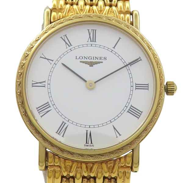 白色錶盤 金色不鏽鋼 grand classic 腕錶 L76802【LONGINES 浪琴】 L7 6802