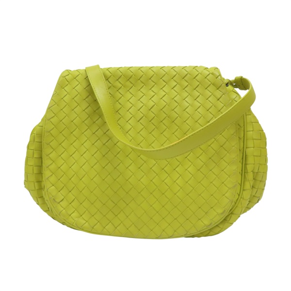 黃色 編織羊皮 肩背包【BOTTEGA VENETA BV 寶緹嘉】