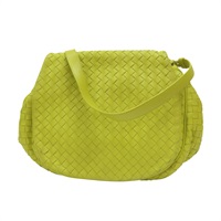 黃色 編織羊皮 肩背包【BOTTEGA VENETA BV 寶緹嘉】