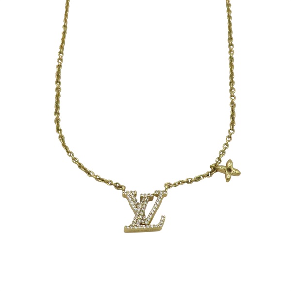 金色鍍金 水晶 LV Iconic 項鍊【LOUIS VUITTON LV 路易威登】 M00596