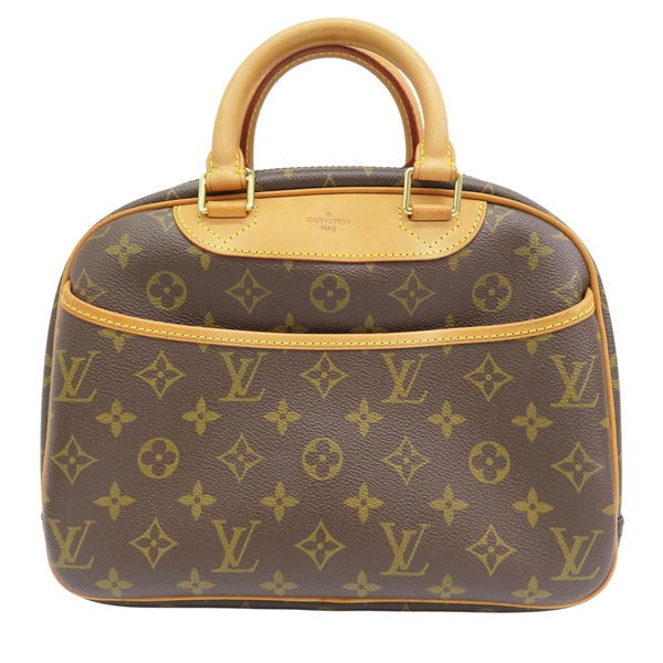 棕色 原花 帆布 小珍包 手提包【LOUIS VUITTON LV 路易威登】 M42228